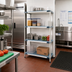 Thumbnail image #2 for MetroMax i Blue 24W x 18D x 63H Rust-Proof Add-On Polymer Shelving Unit with 4 Open Grid Shelves