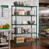 Thumbnail image #2 for Quantum Wire Shelving Starter Kit, 24 x 18 x 74 Inches, 5-Shelf, Green Epoxy Finish