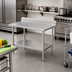 Thumbnail image #2 for John Boos Stallion Stainless Steel Work Table with 5-Inch Backsplash and Safety Edge, 60 x 24 Inches