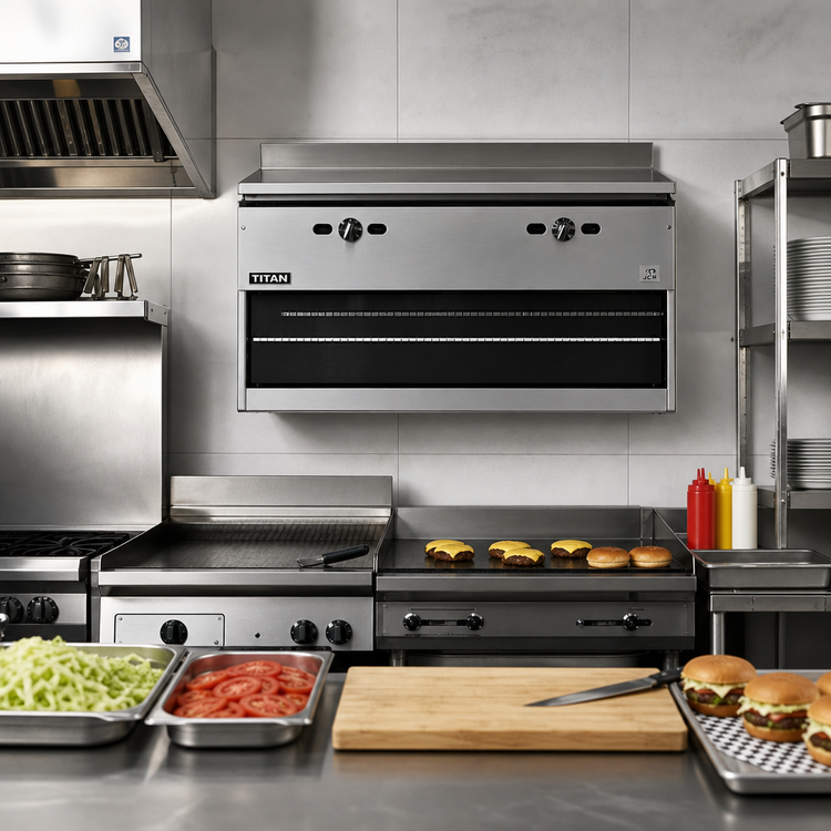 Product image #2 for Titan JCM-36 36" Gas Infrared Wall Mount Cheesemelter