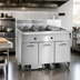 Thumbnail image #2 for Imperial Triple 50 lb. Electric Floor Fryer with Built-In Filter System and Dump Station