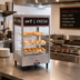 Thumbnail image #2 for Nemco 6455 Countertop Heated Merchandiser with 3 Shelves, Stainless Steel and Tempered Glass