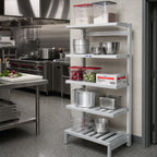 Thumbnail image #2 for Channel Manufacturing TT2048 Tubular Aluminum Cantilever Shelving Unit, Freestanding, Adjustable, 45.38"W x 21"D