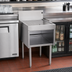 Thumbnail image #2 for Glastender DBHB-18-LD Underbar Drainboard Half Cabinet, Open Front, 18 x 24 Inches, Stainless Steel