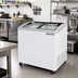 Thumbnail image #2 for Beverage-Air NC34HC-1-W 33 7/8-Inch Slant Top Novelty Case Freezer with Glass Lids