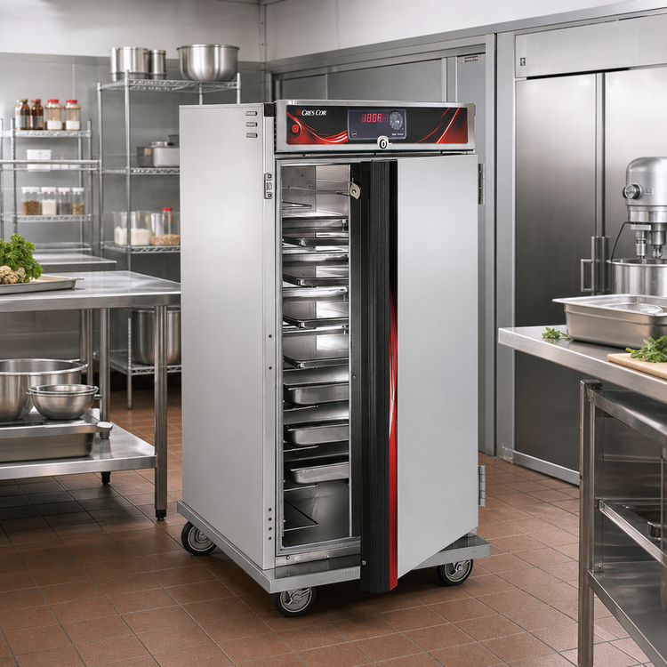 Product image #2 for Correctional Insulated Mobile Heated Cabinet, 1 Compartment, 9 Pan Capacity, 120V