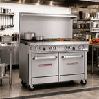 Thumbnail image #2 for Southbend (Middleby) Ultimate 4482DC-3G 48-Inch Commercial Gas Range with 2 Open Burners, 36-Inch Griddle, Standard Oven & Cabinet Base