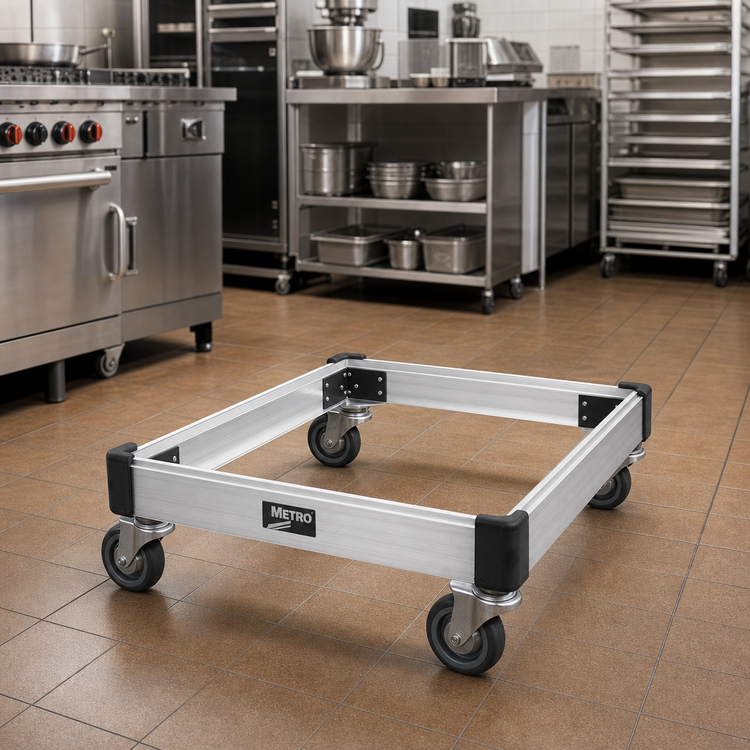 Product image #2 for Metro Made-to-Order 24 x 24 Inch Aluminum Truck Dolly Frame with Corner Bumpers