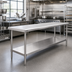 Thumbnail image #2 for Spec-Master Marine Series Stainless Steel Work Table with Adjustable Undershelf, 108 Inch x 30 Inch