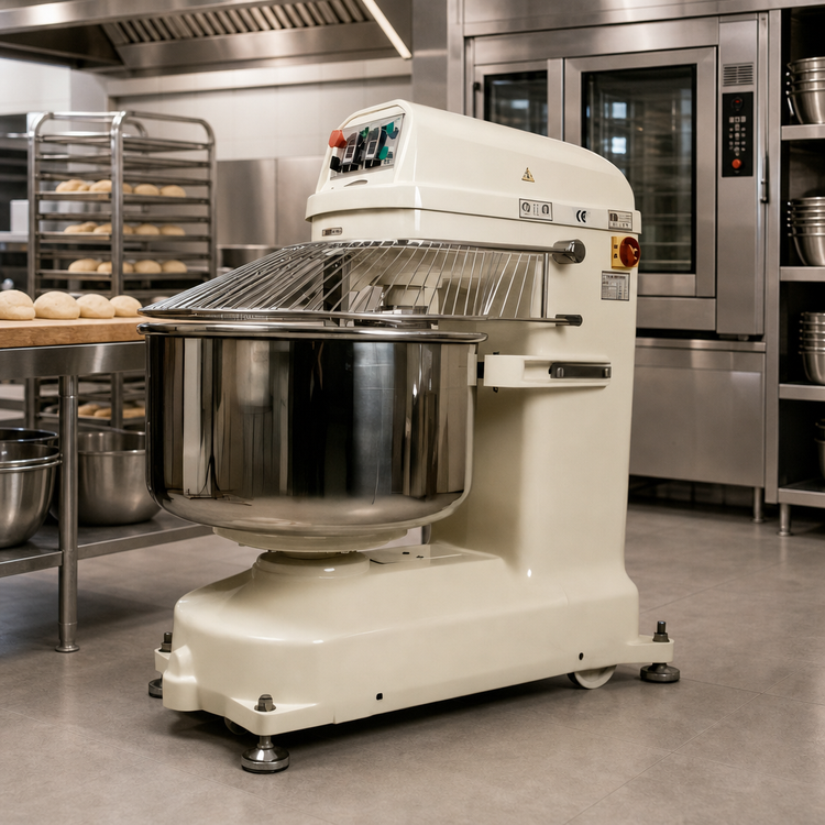 Product image #2 for Commercial Spiral Dough Mixer, 84 Qt Bowl, 50 kg Capacity, Floor Model