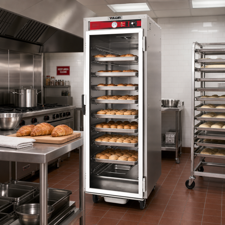 Product image #2 for Vulcan Mobile Non-Insulated Heated Holding and Proofing Cabinet, 18-Pan, Glass Door