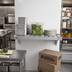 Thumbnail image #3 for Eagle Group Quik-Set 48 Inch x 18 Inch Louvered Solid Shelf, 16 Gauge Galvanized Steel, Gray Epoxy Finish