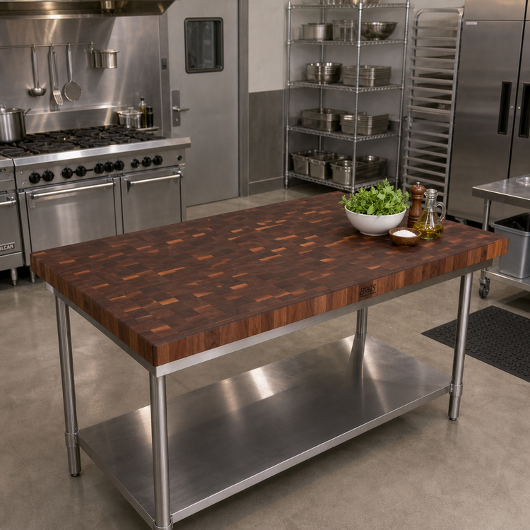 Product image #2 for Boos Block End Grain Walnut Island Countertop, 60 x 32 x 2-1/4 Inches