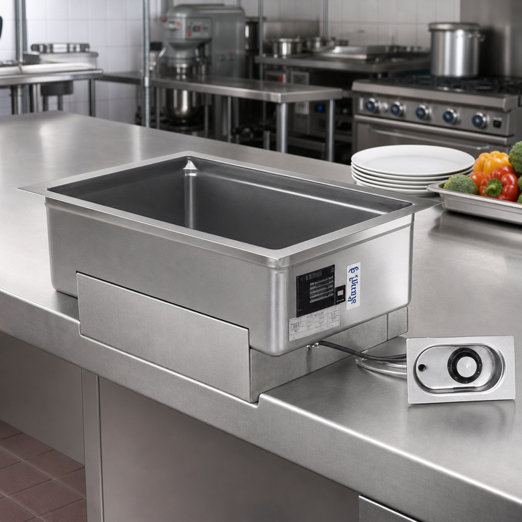 Product image #2 for Eagle Group Built-In Electric Hot Well Food Warmer with Drain, 12 in. x 20 in. Pan Opening