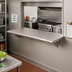 Thumbnail image #2 for BK Resources 72-Inch x 18-Inch Wall-Mounted Pass-Through Shelf, 304 Stainless Steel Top, 5-Inch Max Wall Thickness