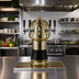 Thumbnail image #2 for Glastender Zeus 5-Faucet Air-Cooled Countertop Draft Dispensing Tower with Mirror Finish