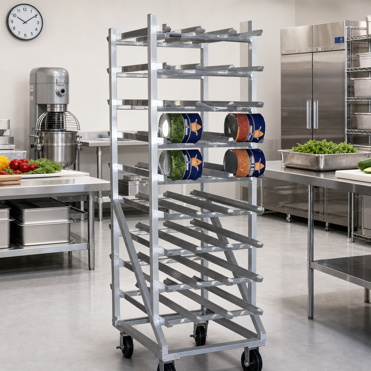 Product image #2 for Eagle Panco Full Size Stationary Gravity-Fed Can Rack for #5 and #10 Cans