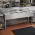 Thumbnail image #2 for Advance Tabco Underbar Basics 4-Compartment Stainless Steel Bar Sink Unit, 96-Inch x 21-Inch, with Dual Drainboards and Deck-Mount Faucets