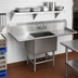 Thumbnail image #2 for John Boos Pro-Bowl 1-Compartment Commercial Stainless Steel Sink with Dual Drainboards, 93-1/4 Inch Long