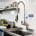Thumbnail image #2 for Fisher Stainless Steel Pre-Rinse Add-On Faucet with 4-Inch Riser, Less Spout