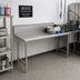 Thumbnail image #2 for John Boos Pro-Bowl 72-Inch Straight Clean Dish Table with Right-to-Left Operation and 10-Inch Backsplash