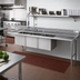 Thumbnail image #2 for Advance Tabco 83-Inch 3-Compartment Sink Dishtable with Right Drainboard