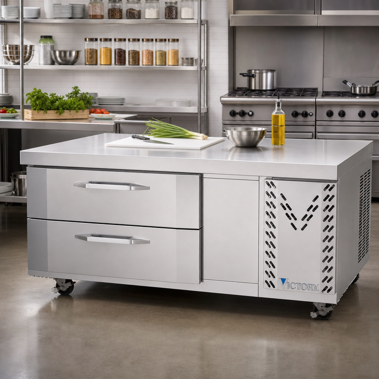 Product image #2 for Victory Refrigeration CBR52HC V-Core™ Two-Drawer Chef Base Refrigerator, 52-Inch Wide, Self-Contained