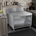 Thumbnail image #2 for Advance Tabco Prestige Supreme Freestanding Underbar Drainboard Cabinet, Open Front, 36 Inch W x 30 Inch D x 36 Inch H