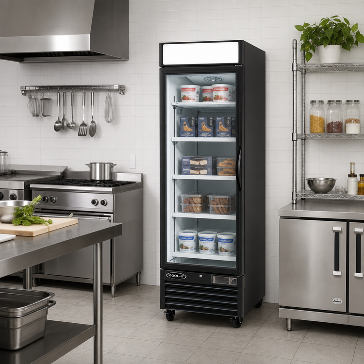 Product image #2 for Kool-It KGF-23 1-Section Glass Door Freezer Merchandiser, 19.2 Cu. Ft., Black