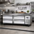 Thumbnail image #2 for IKON Refrigeration 74-Inch 4-Drawer Chef Base Refrigerator, 10.8 Cu. Ft.