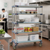 Thumbnail image #2 for MetroMax 4 Five-Tier Mobile Polymer Shelving Unit with 4 Open Grid Shelves and 1 Solid Shelf, 60 x 24 x 80 Inches