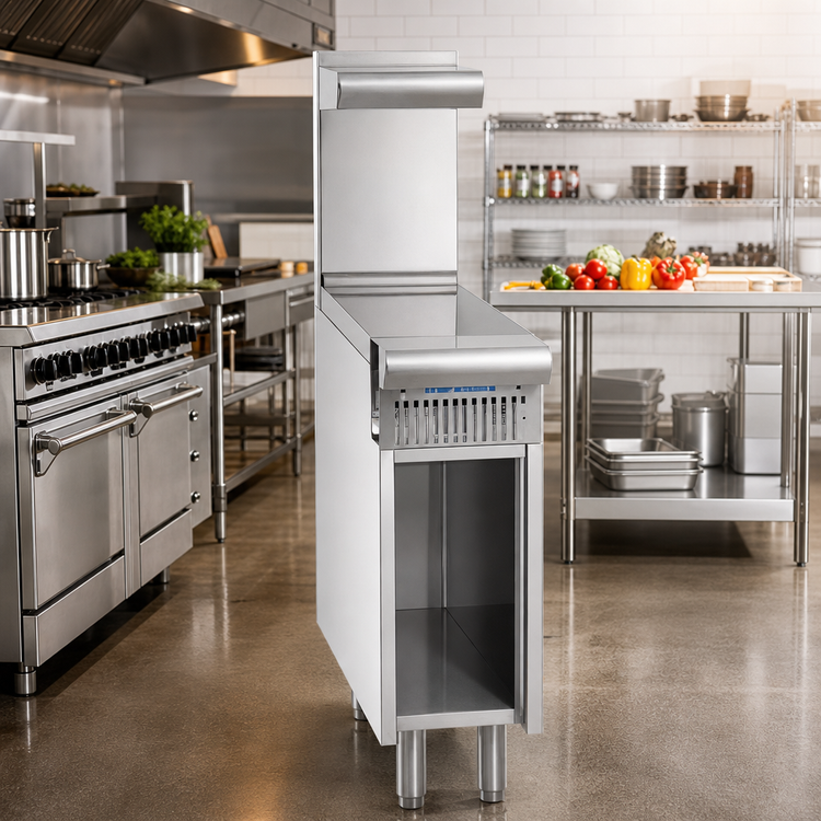 Product image #2 for Imperial Spec Series 18-Inch Heavy Duty Gas Spreader Cabinet with Open Cabinet Base and Bottom Shelf