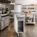 Thumbnail image #2 for Imperial (Middleby) Spec Series IHR-18SP Heavy-Duty Gas Spreader Cabinet, 18-Inch Wide, Open Base with Bottom Shelf, Stainless Steel