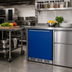 Thumbnail image #3 for Summit BRF611WHBADA 5.1 cu. ft. ADA-Compliant Undercounter Refrigerator-Freezer — Cobalt Blue Door