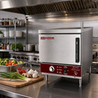 Thumbnail image #2 for Crown EPXN-3 Countertop Boilerless Electric Steamer, 3 Full-Size Pan Capacity