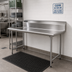Thumbnail image #2 for BlendPort 84 Inch Straight Clean Dishtable, 16 Gauge 304 Stainless Steel, 10 Inch Backsplash
