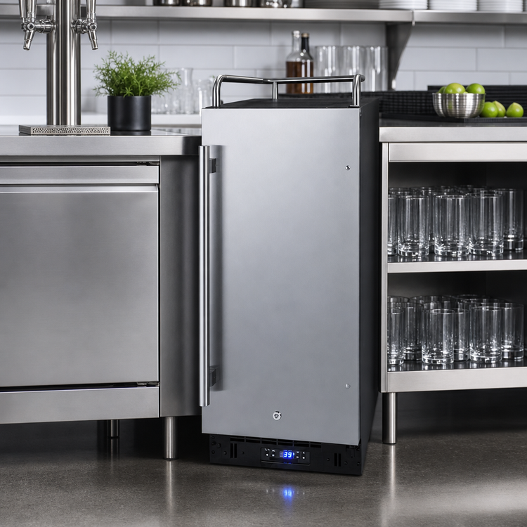 Product image #3 for Summit Commercial 15-Inch Built-In/Freestanding Draft Beer Cooler Dispenser, 2.9 Cu. Ft., 1/6 Keg Capacity