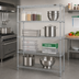 Thumbnail image #2 for EAGLEbrite 4-Tier Stationary Wire Starter Shelving Unit, 48W x 24D x 63H, Zinc Finish