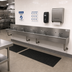 Thumbnail image #2 for Advance Tabco 5-Station ADA Wall-Mounted Multiwash Hand Sink, 100 Inches Wide, 304 Stainless Steel