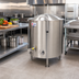 Thumbnail image #2 for Legion LTI-20 20-Gallon Insulated 2/3-Jacketed Direct Steam Kettle, Stationary Leg-Mounted