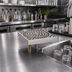 Thumbnail image #2 for Advance Tabco Countertop Stainless Steel Glass Rinser, 6-3/8 Inch Square