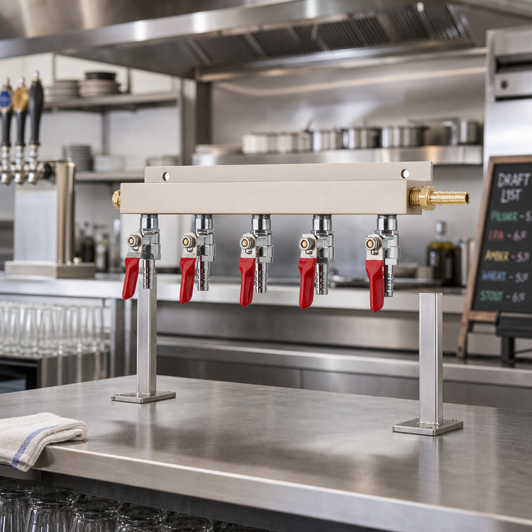 Product image #2 for Krowne BC-798 5-Way Beer Dispenser Manifold