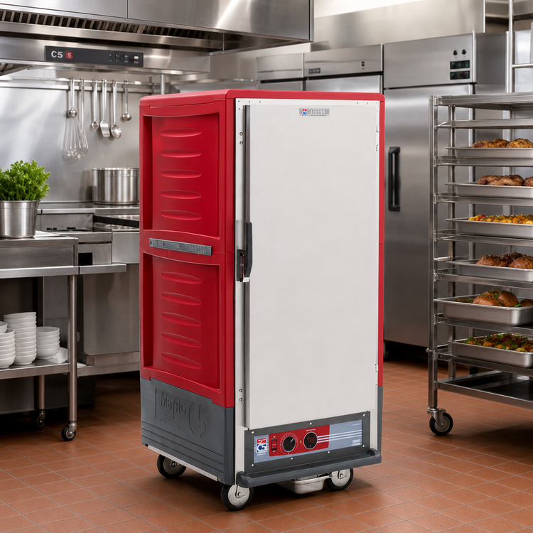 Product image #2 for Metro C5 3 Series 3/4-Height Heated Holding Cabinet with Solid Door and Universal Wire Slides