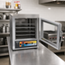 Thumbnail image #2 for Panco Narrow Half-Size Heated Holding Cabinet with 8 Wire Slides, Digital Control, and Polycarbonate Window Door