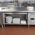 Thumbnail image #3 for Advance Tabco TA-135 Under-Counter Plate Shelf for Enclosed Base Tables, 10-Inch Deep