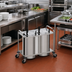 Thumbnail image #2 for Atlas Metal MOPD4-12 Mobile Open Frame 4-Tube Unheated Plate Dispenser