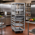 Thumbnail image #2 for Panco Mobile Front-Loading Universal Pan Rack, 11 Pair Capacity, Stainless Steel