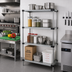 Thumbnail image #2 for Quantum 4-Shelf Solid Stainless Steel Shelving Starter Kit, 42 x 14 x 63 Inches
