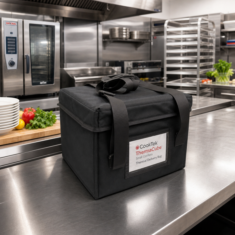 Product image #2 for CookTek ThermaCube Small Cordless Thermal Delivery Bag, Black