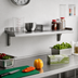 Thumbnail image #2 for Eagle Snap-n-Slide 36-Inch x 12-Inch Wall-Mounted Shelf with Rolled Front Edge, 14-Gauge 304 Stainless Steel